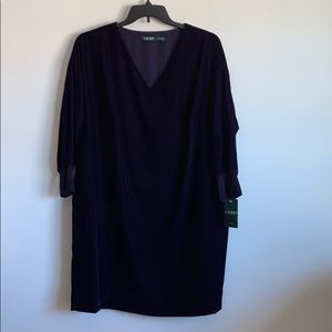 Ralph Lauren Woman 16 W Purple Dress! NWT!